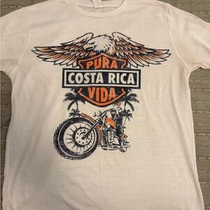 Costa Rica Pura Vida Graphic T-Shirt - White